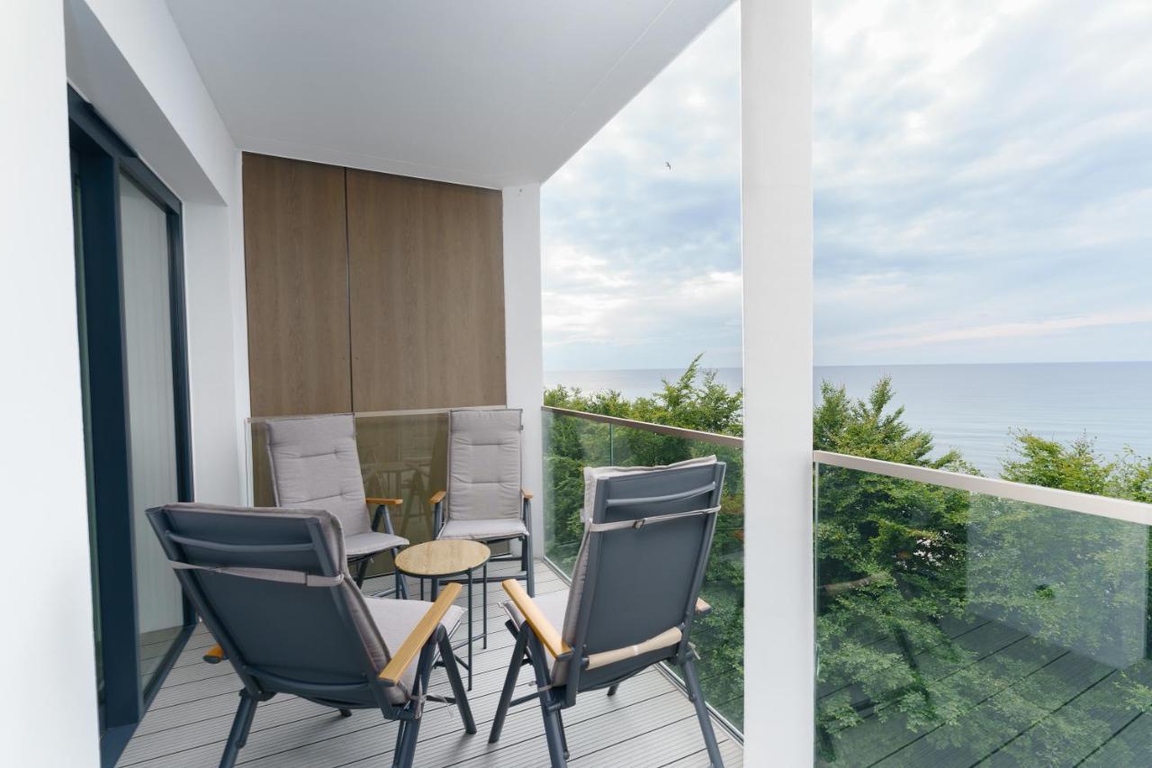 Apartament Kapitanski Z Widokiem Na Morze 4 Pietro - By Perlowa Przystan Rent Sianozety Kültér fotó