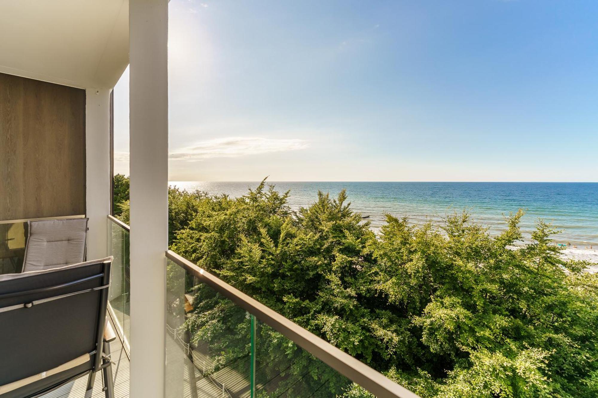Apartament Kapitanski Z Widokiem Na Morze 4 Pietro - By Perlowa Przystan Rent Sianozety Kültér fotó